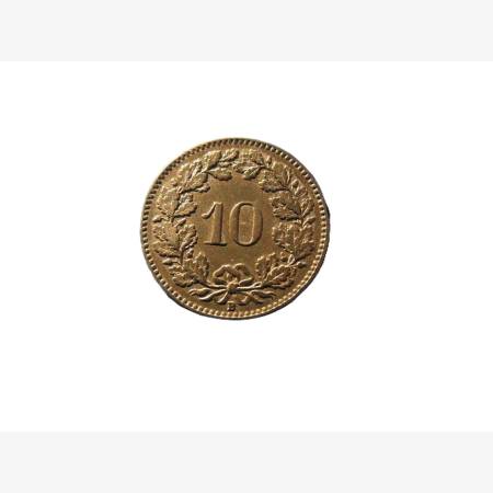 Svájc 10 rappen 1928.  Ni