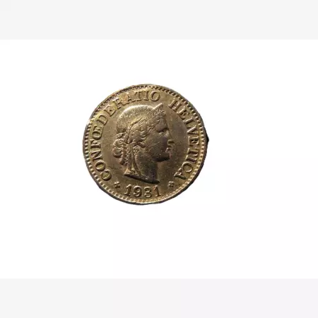Svájc 10 rappen 1931.  Ni