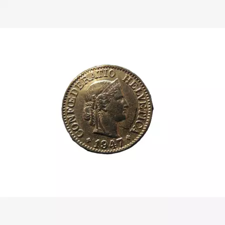 Svájc 10 rappen 1947.  Ni