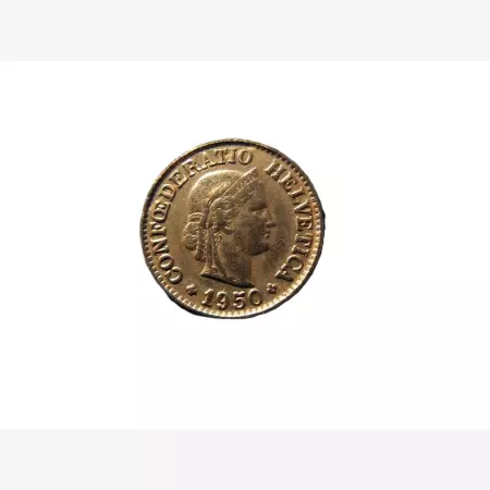 Svájc 10 rappen 1950.  Ni