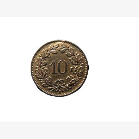 Svájc 10 rappen 1953.  Ni