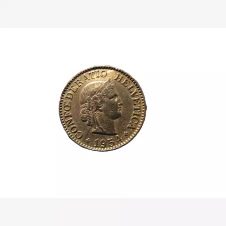 Svájc 10 rappen 1954.  Ni