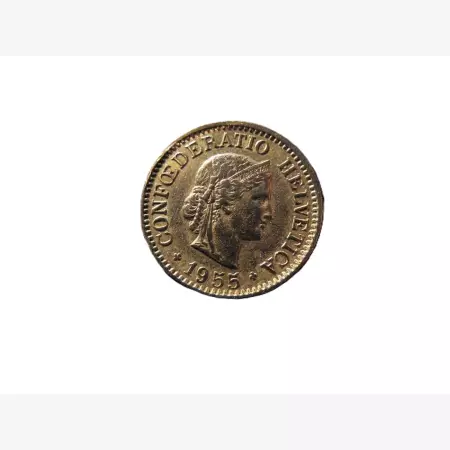 Svájc 10 rappen 1955.  Ni