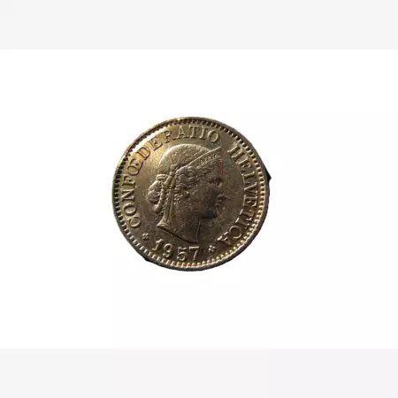 Svájc 10 rappen 1957.  Ni