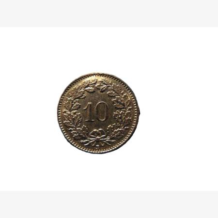 Svájc 10 rappen 1958.  Ni