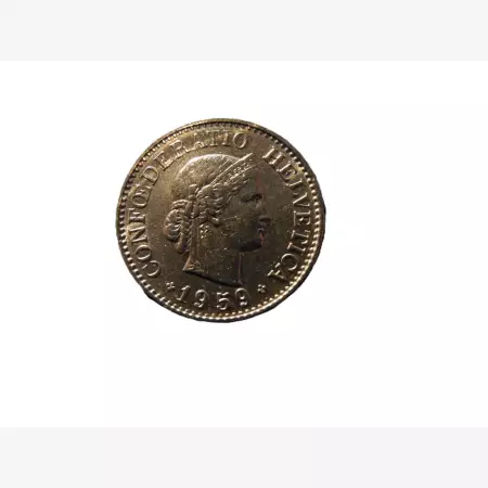 Svájc 10 rappen 1959.  Ni