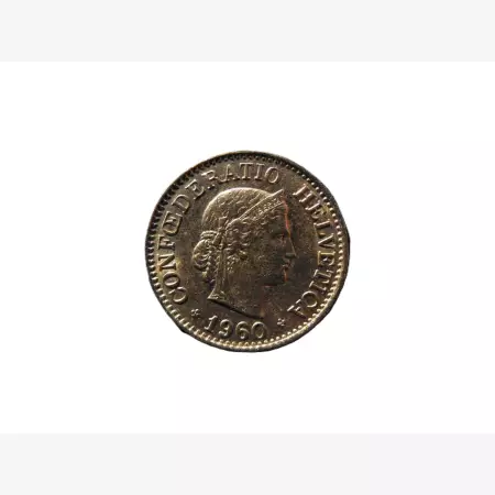 Svájc 10 rappen 1960.  Ni