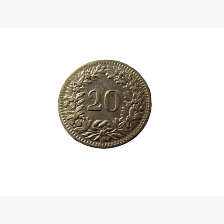 Svájc 20 rappen 1919.  Ni