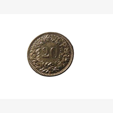 Svájc 20 rappen 1920.  Ni