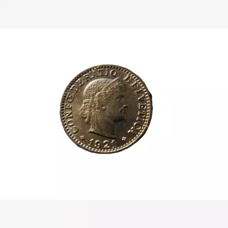 Svájc 20 rappen 1921.  Ni