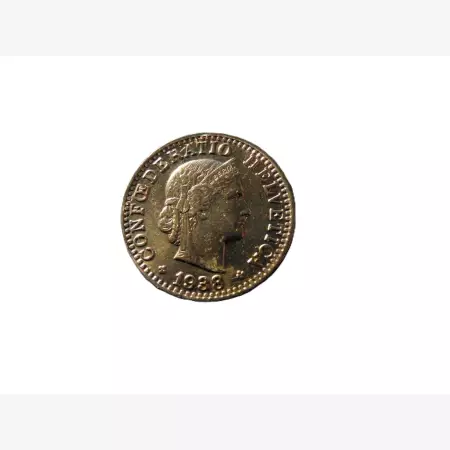 Svájc 20 rappen 1938.  Ni