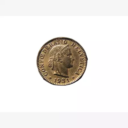 Svájc 20 rappen 1951.  Ni