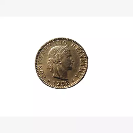 Svájc 20 rappen 1952.  Ni