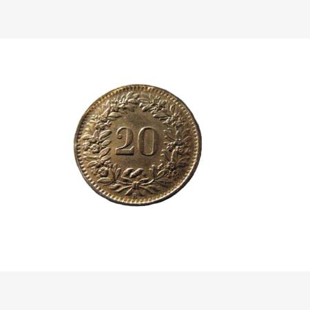 Svájc 20 rappen 1953.  Ni