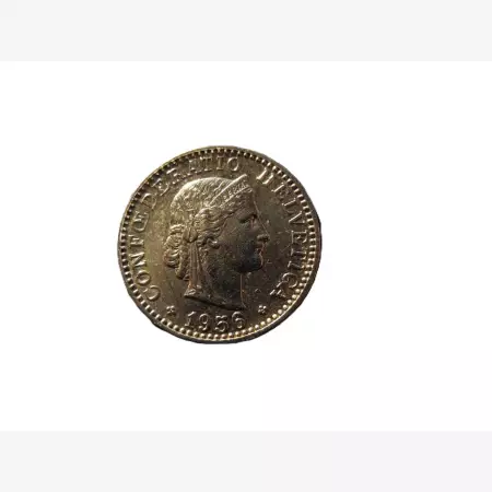 Svájc 20 rappen 1956.  Ni