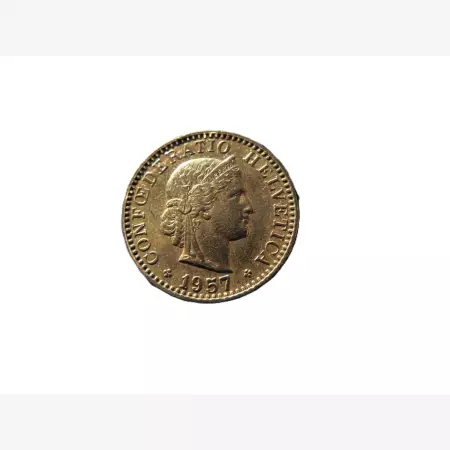Svájc 20 rappen 1957.  Ni