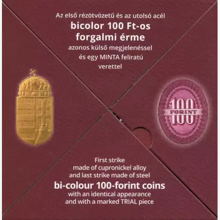 2019. MNB. 100 Forint Minta szett bicolor