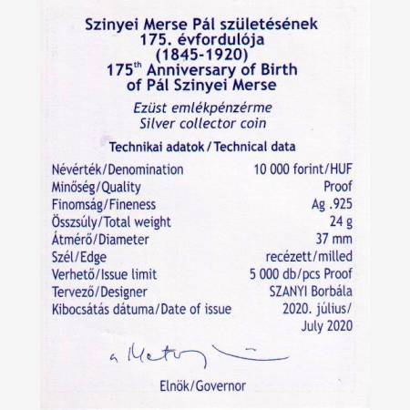 2020.PP Szinyei Merse Pál 10.000 Forint