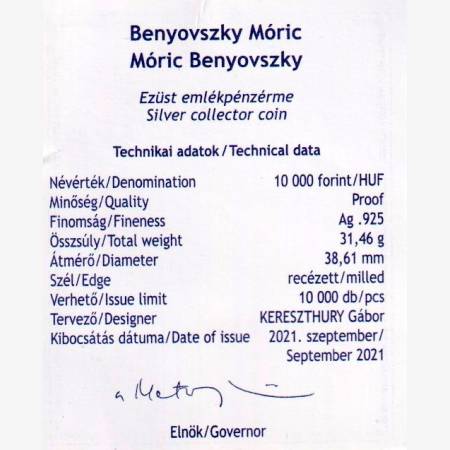 2021.PP Benyovszky Móric 10.000 Forint