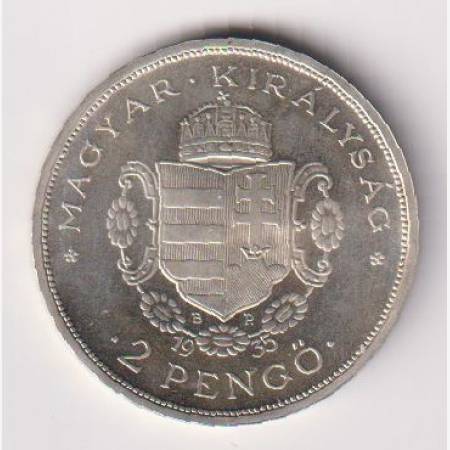 II. Rákóczi Ferenc 2 Pengő 1935. Ezüst