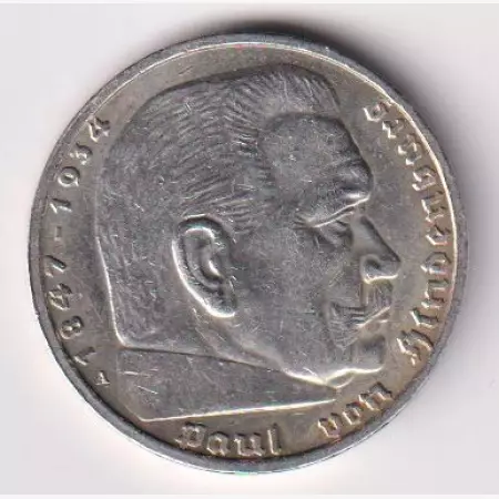 Németország 5 márka 1939.A Ezüst