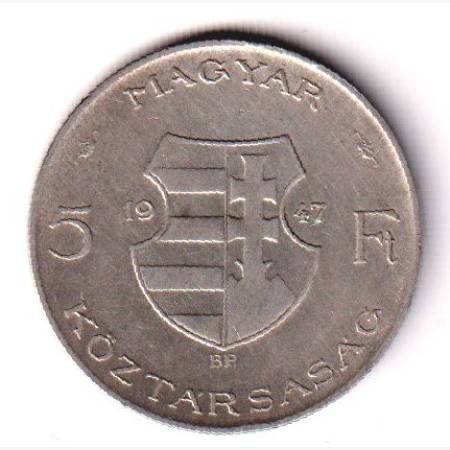 1947. Kossuth 5 Forint ezüst  4.
