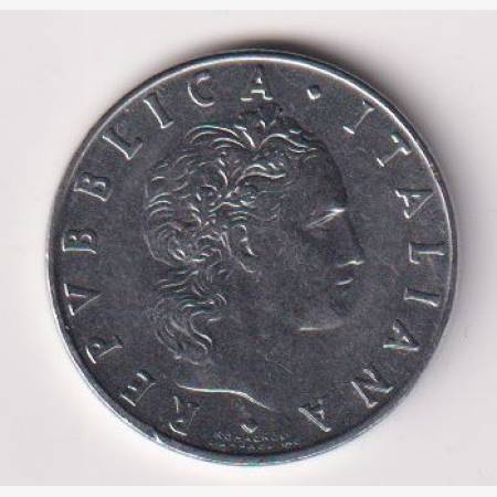 1974. Olaszország 50 lira Ni.
