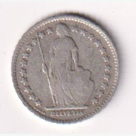 1914. Svájc 1/2 frank  ezüst  1.