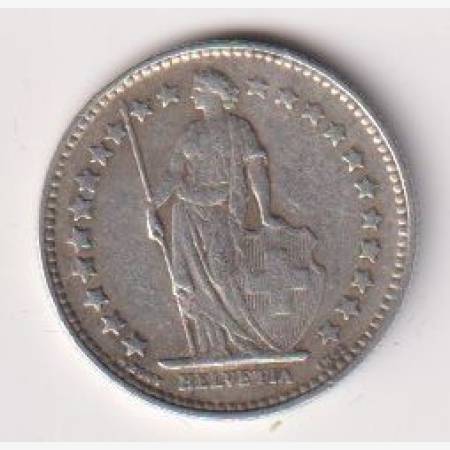 1929. Svájc 1/2 frank  ezüst  1.