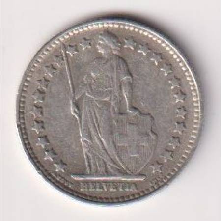 1929. Svájc 1/2 frank  ezüst  2.