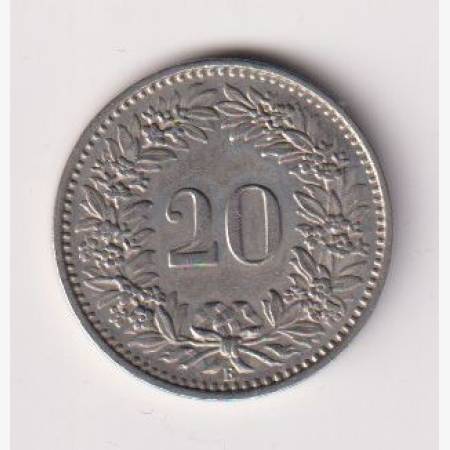 1958. Svájc 20 rappen Ni