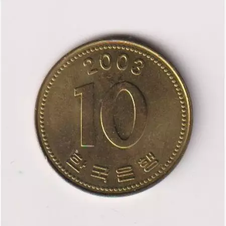 2003. Dél-Korea 10 won Br.