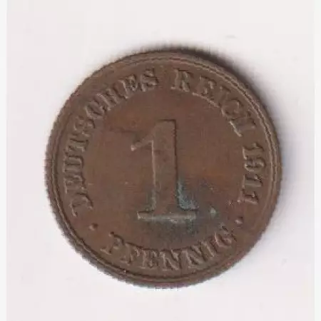 1911.A Német 1 pfennig Br