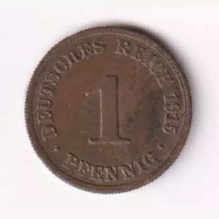 1915.A Német 1 pfennig Br