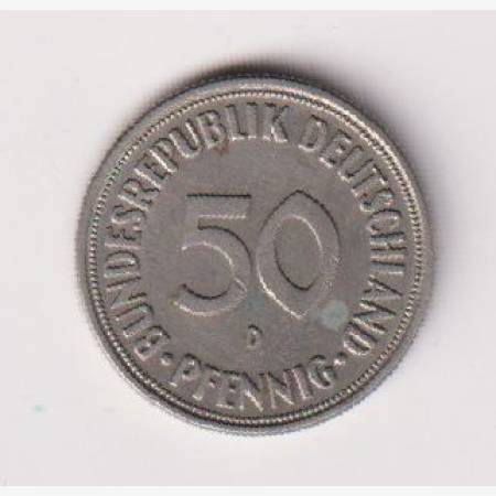 1969.D Német 50 pfennig Ni  1.