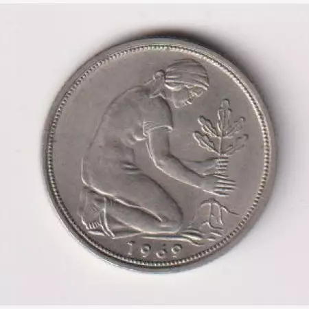 1969.D Német 50 pfennig Ni  2.