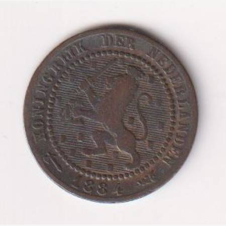 1884. Hollandia 1 cent Br.