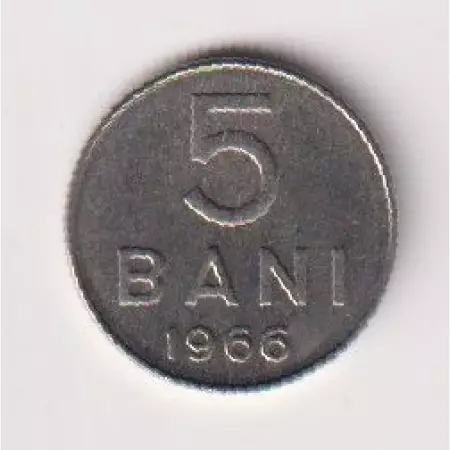 1966. Románia 5 bani Ni.
