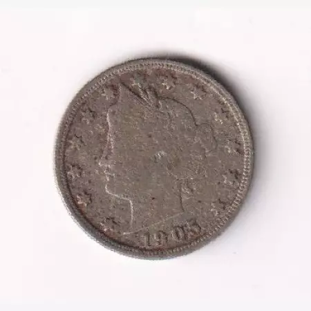 1905. USA. 5 cents Ni