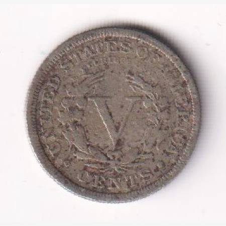 1905. USA. 5 cents Ni