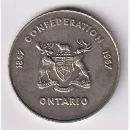 1967. Kanada Ontaro tart. Bányászati érme Ni. 36,5mm
