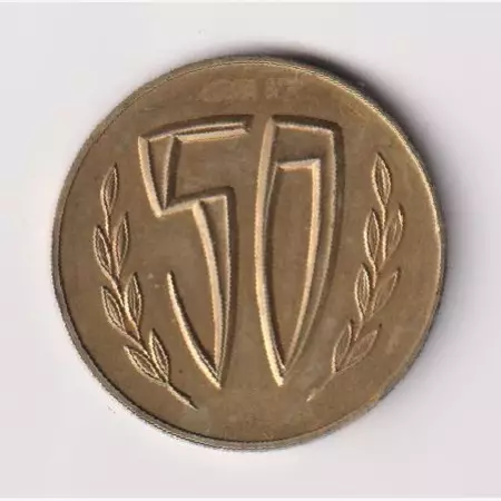 ÖGB.Osztrák Szakszervezeti Szöv. 50 éves Br. 30mm