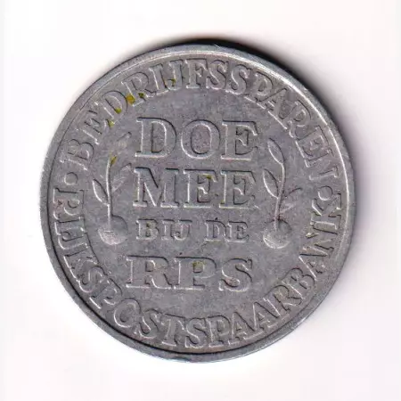 Holland Postabank érme  ALU. 38mm