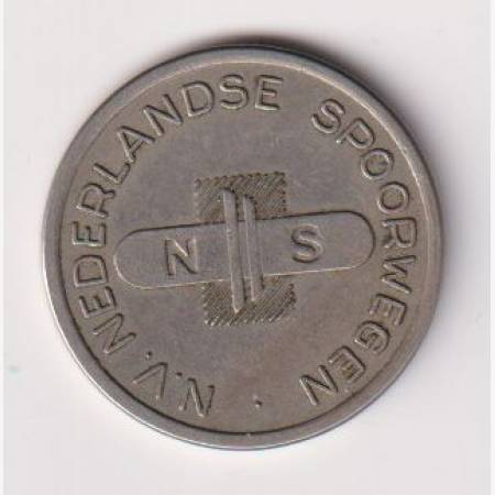 Hollandia Vasúti zseton  Ni. 22,5mm