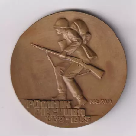 1985. Lengyel gyalogos emlékmű Br. 70mm
