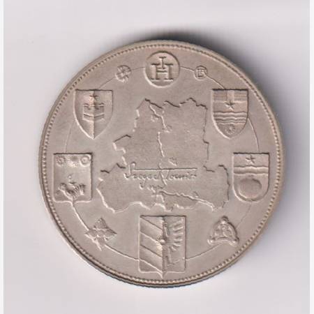 1990. Lapis András: Szeged Tourist érem Ezüstözött 42,5mm