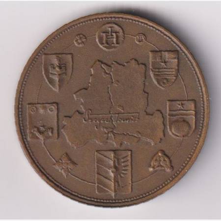 1990. Lapis András: Szeged Tourist érem Br. 42,5mm