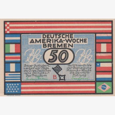 Németország Bréma 50 pfennig 1923.