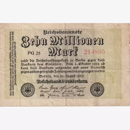 Németország 10 millió márka 1923. PG 25.   P106