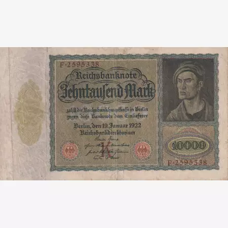 Németország 10.000 márka 1922. K   P70